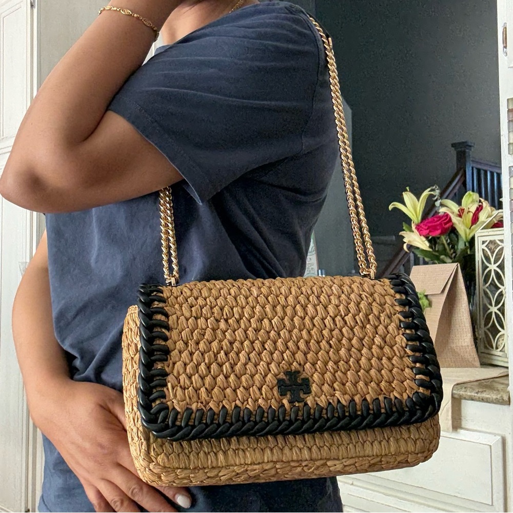 Tory Burch Tan and Black Shoulder Bag - Picture 7 of 9